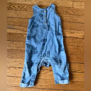 Peek Denim 'Be Kind' Jumpsuit - Size 6-12 Months